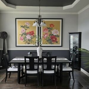 Large David Lee Vintage Art Poster - Floral Series SET OF 2